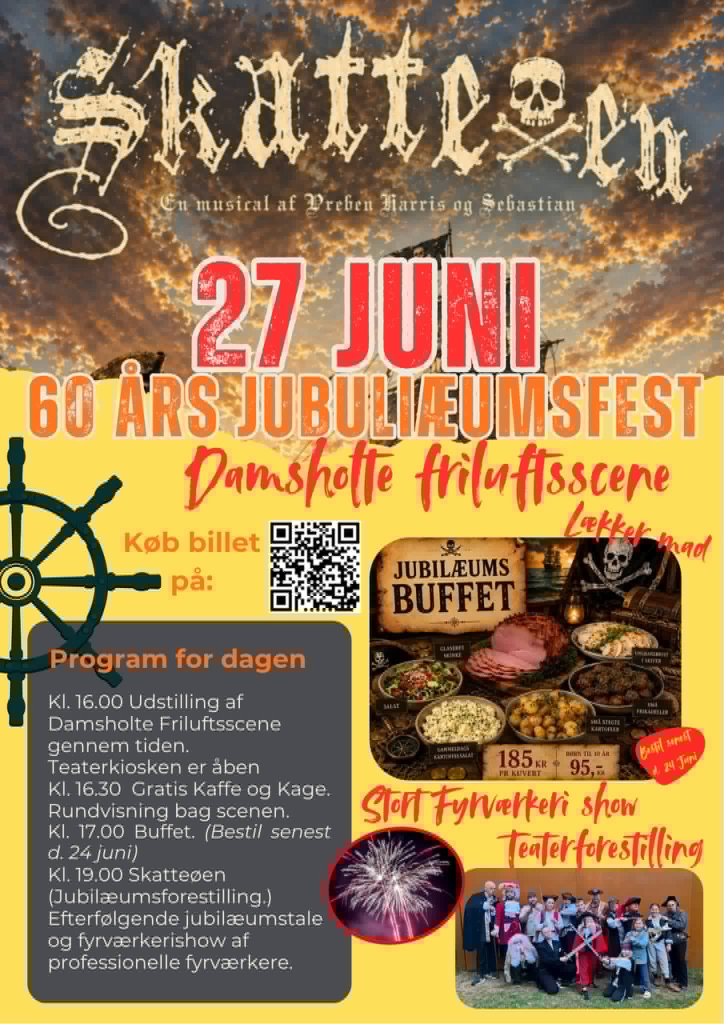 60 års jubilæumsfest plakat